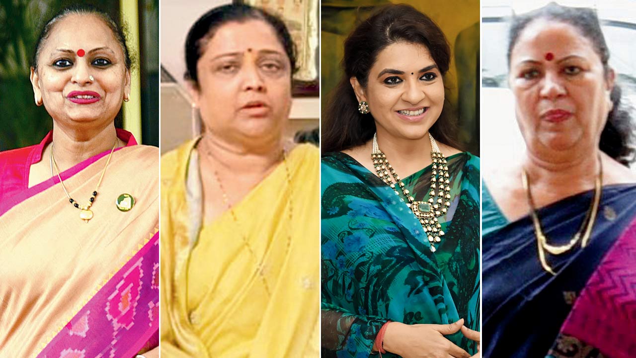 Yamini Jadhav (Byculla); Manisha Waikar (Jogeshwari East); Suvarna Karanje (Vikhroli); Shaina N C (Mumbadevi)