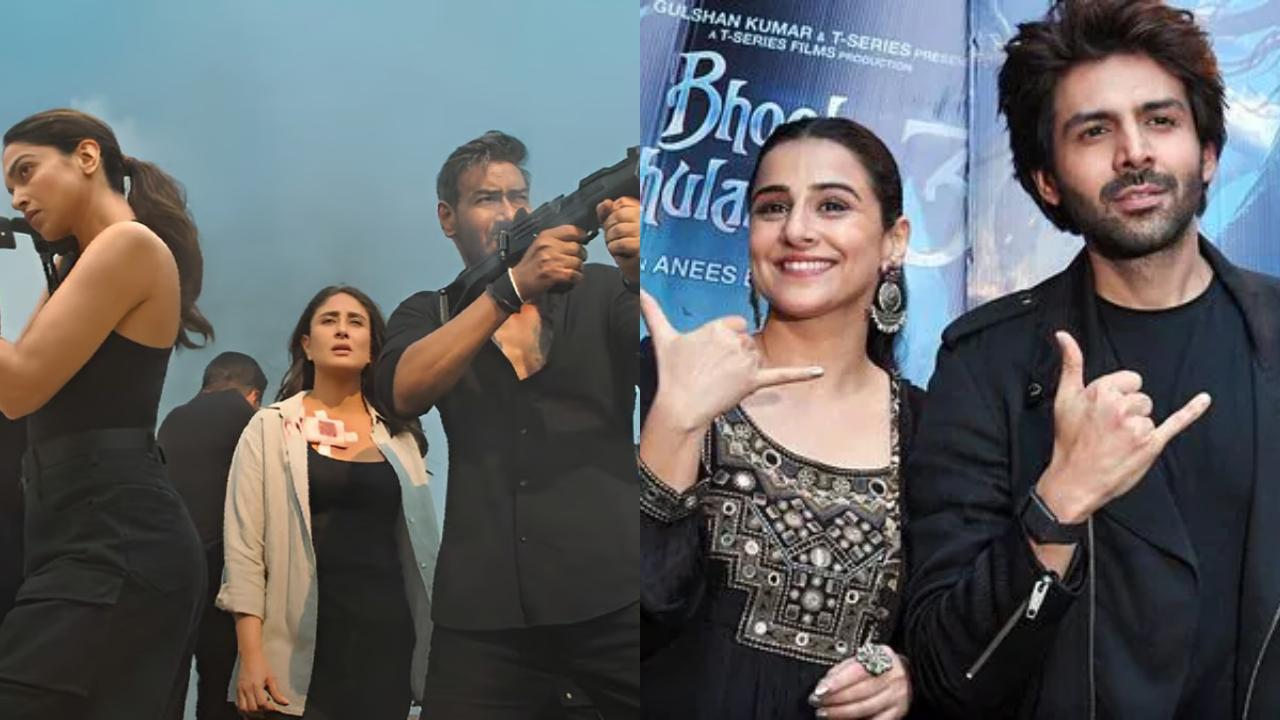 Singham Again vs Bhool Bhulaiyaa 3 box office: This is how much both films earned in week 1