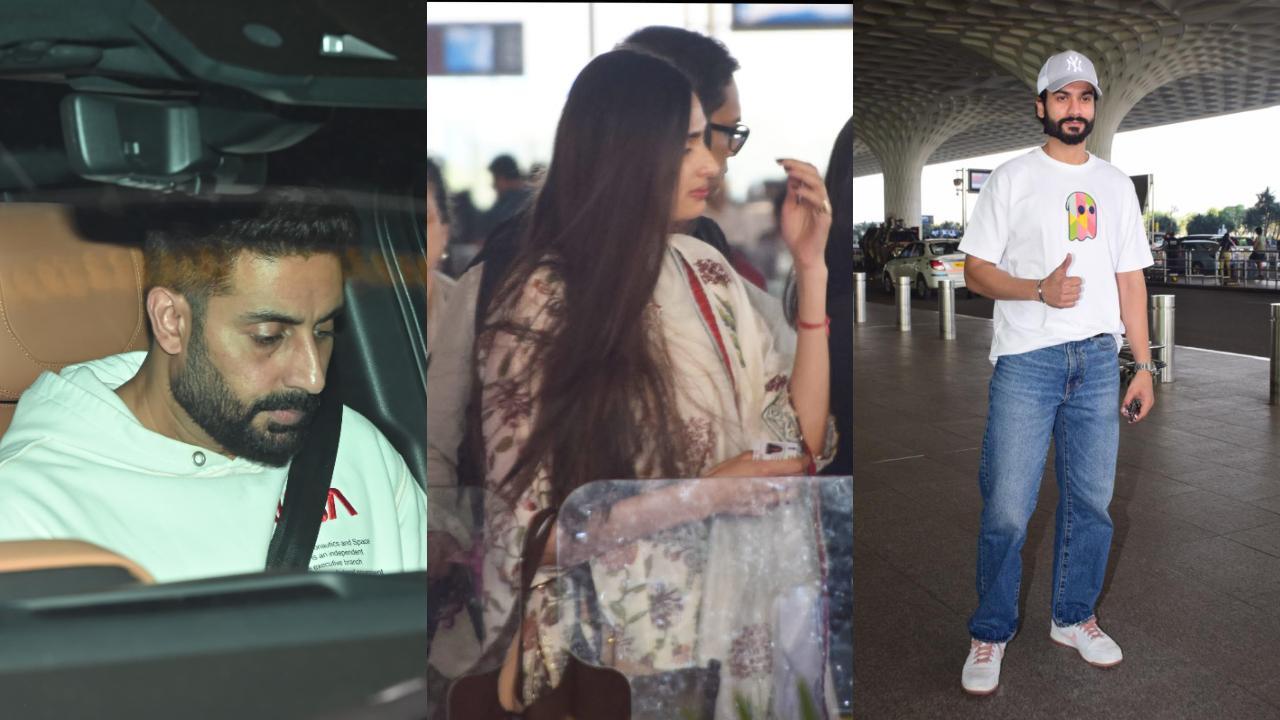 Spotted in the city: Athiya Shetty, Abhishek Bachchan, Sunny Kaushal & others