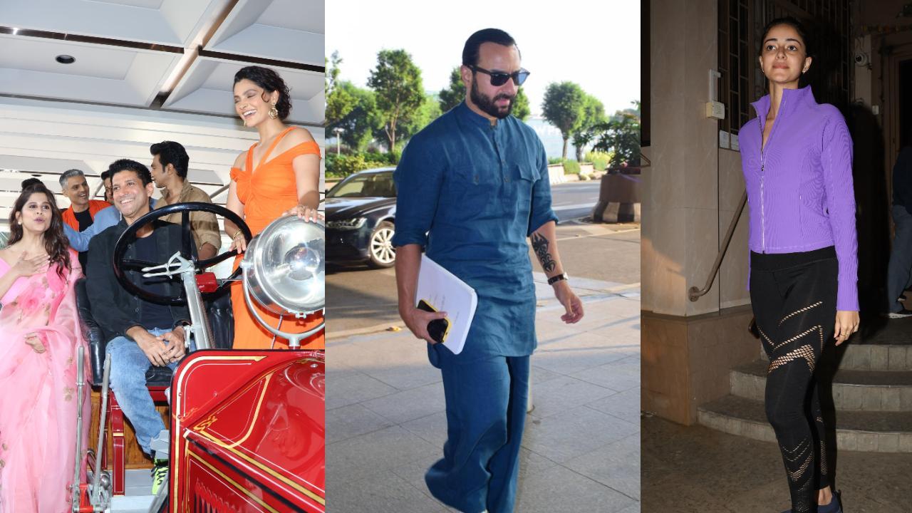 Spotted in the city: Saif Ali Khan, Farhan Akhtar, Ananya Panday and others