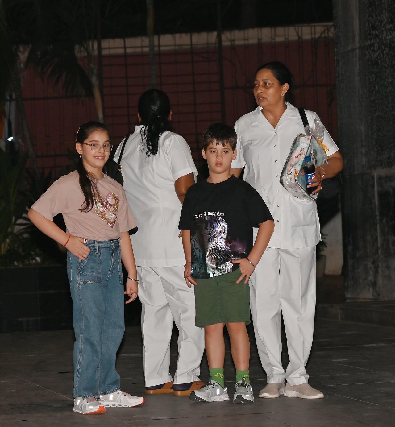 Karan Johar's twins Yash and Roohi spotted at Neha Dhupia's daughter Mehr's birthday party
