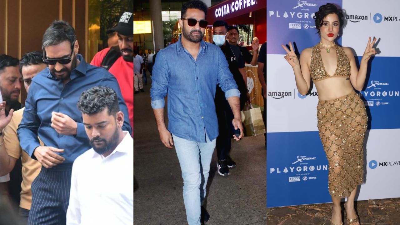 Spotted in the city: Ajay Devgn, Jr NTR, Uorfi Javed and others