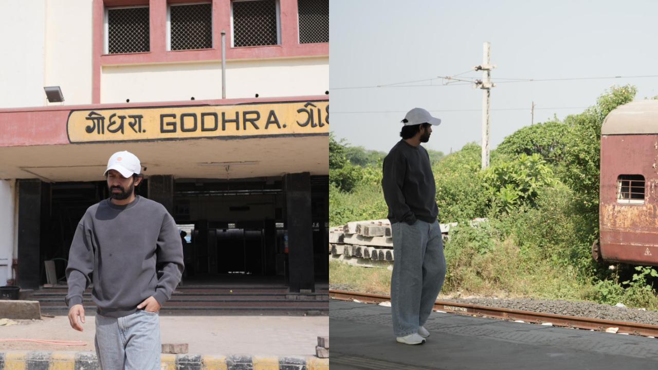 Vikrant Massey visits Godhra railway station ahead of his film's release