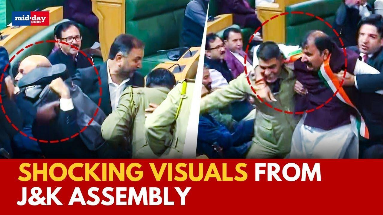 Article 370: BJP MLAs pushed out of J&K assembly on Speaker’s order