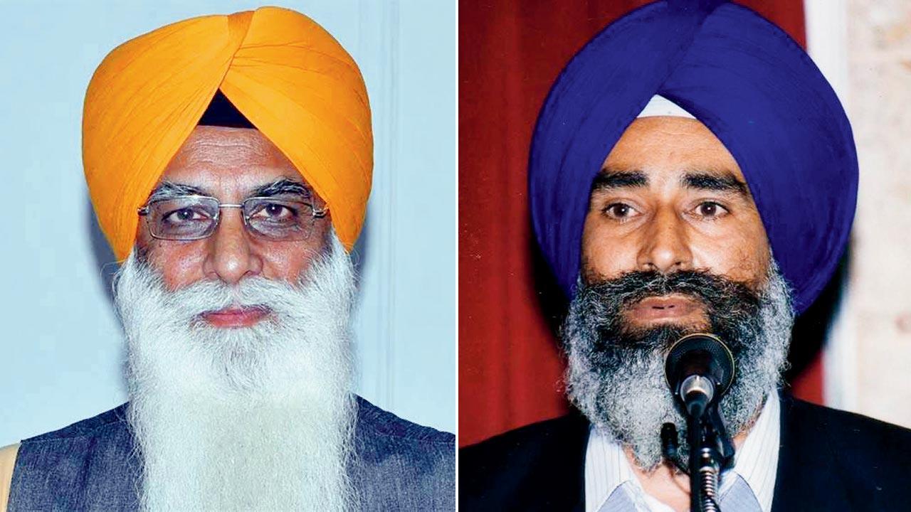 Gurcharan Singh Grewal, SGPC member; (right) Activist Jaswant Singh Khalra