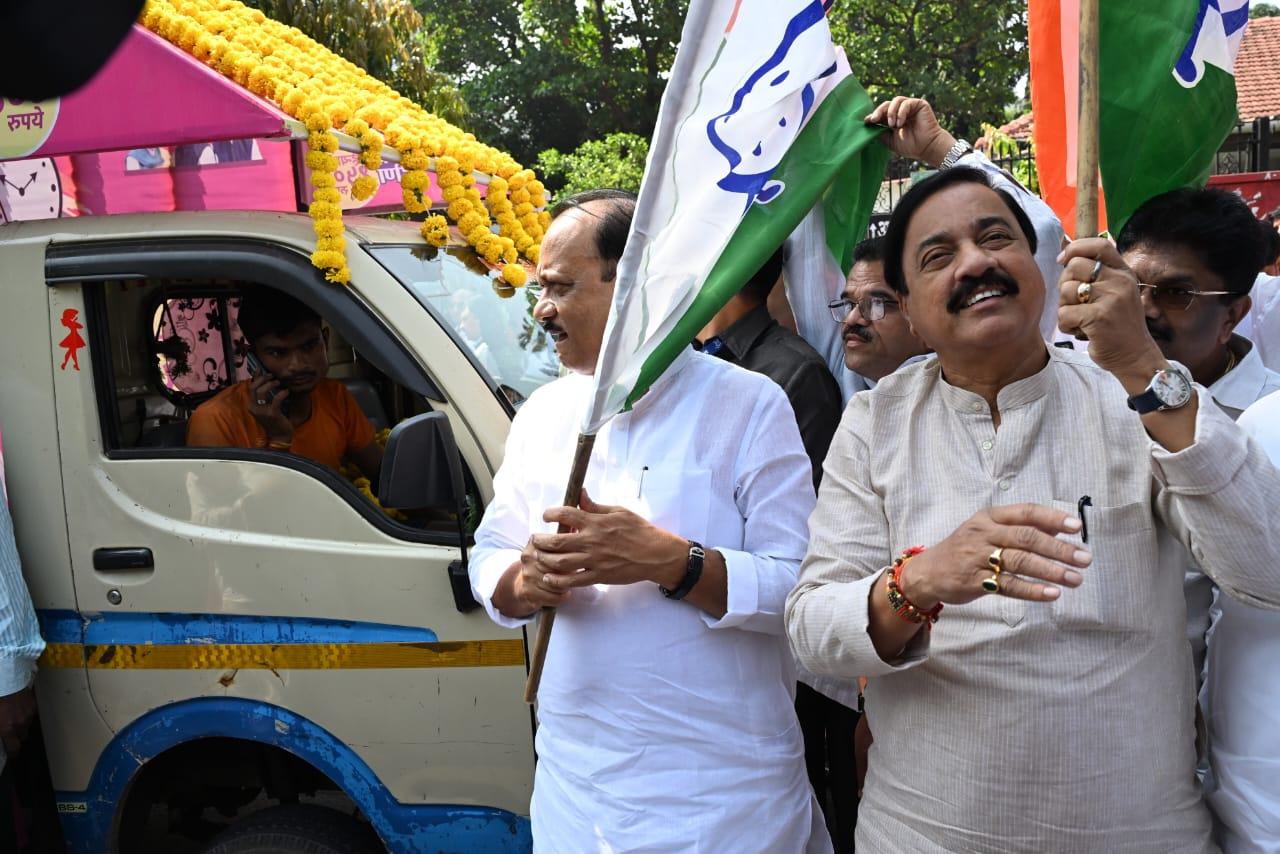With audio-video campaign materials, three LED Vans will travel in each assembly constituency being contested by the NCP to spread the messages and welfare works undertaken by Ajit Pawar