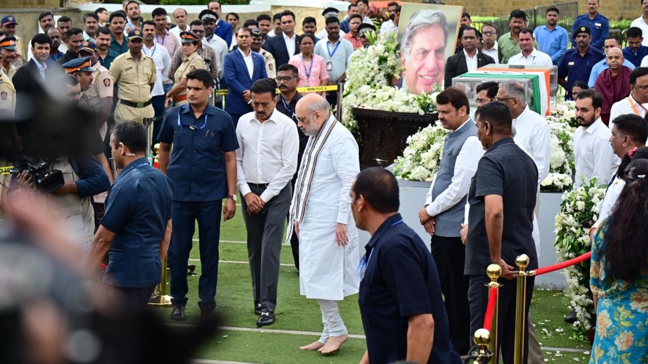 Thousands of people from all walks of life, including politicians, corporate leaders and senior police officials, arrived at the NCPA, where Tata's mortal remains have been kept, to pay homage to the legendary industrialist