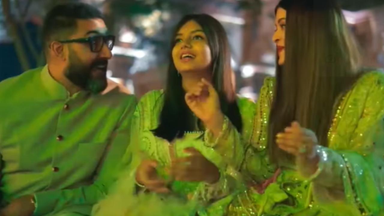 Aishwarya, Abhishek & Aaradhya dance in Anant Ambani's wedding documentary