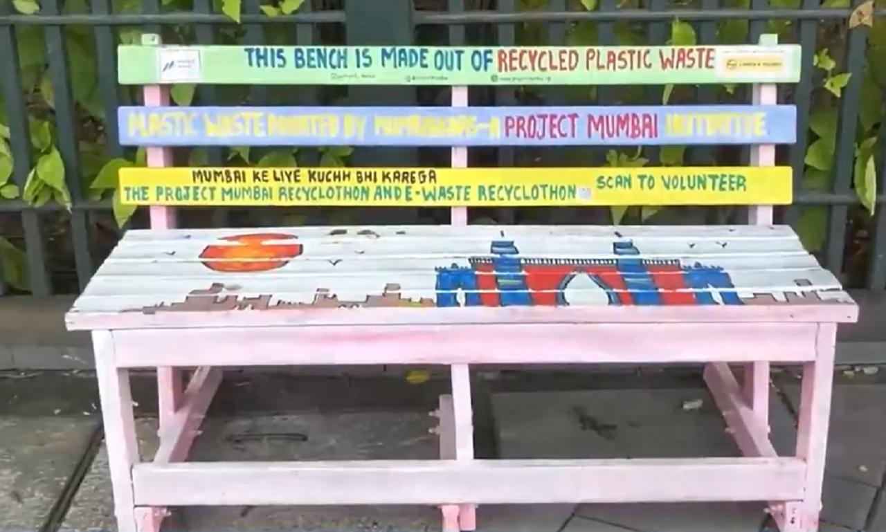 Mumbai: 50 recycled plastic benches installed at key locations in BKC