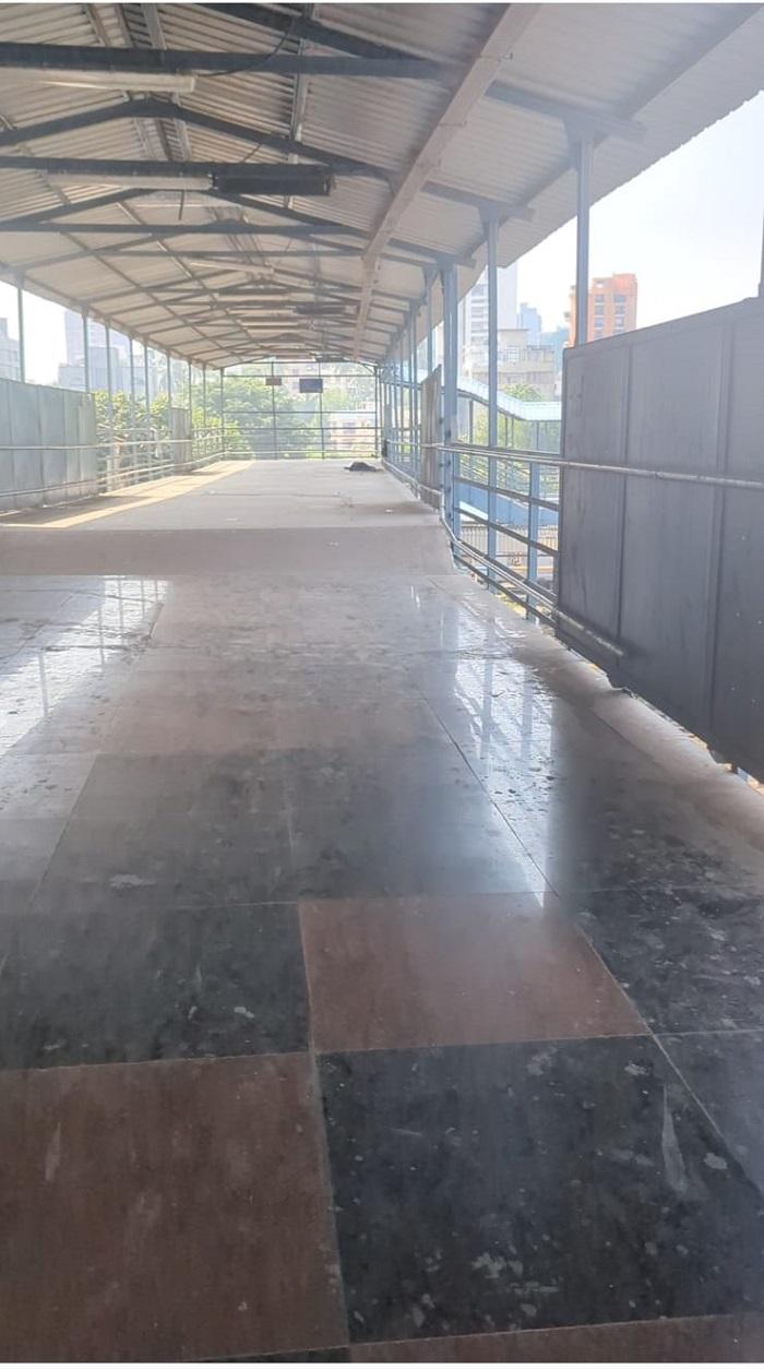 The distance is nearly 400 metres because an existing south entry/exit gate of Bandra Terminus, which includes a booking office and circulating area, has been sealed by Railways