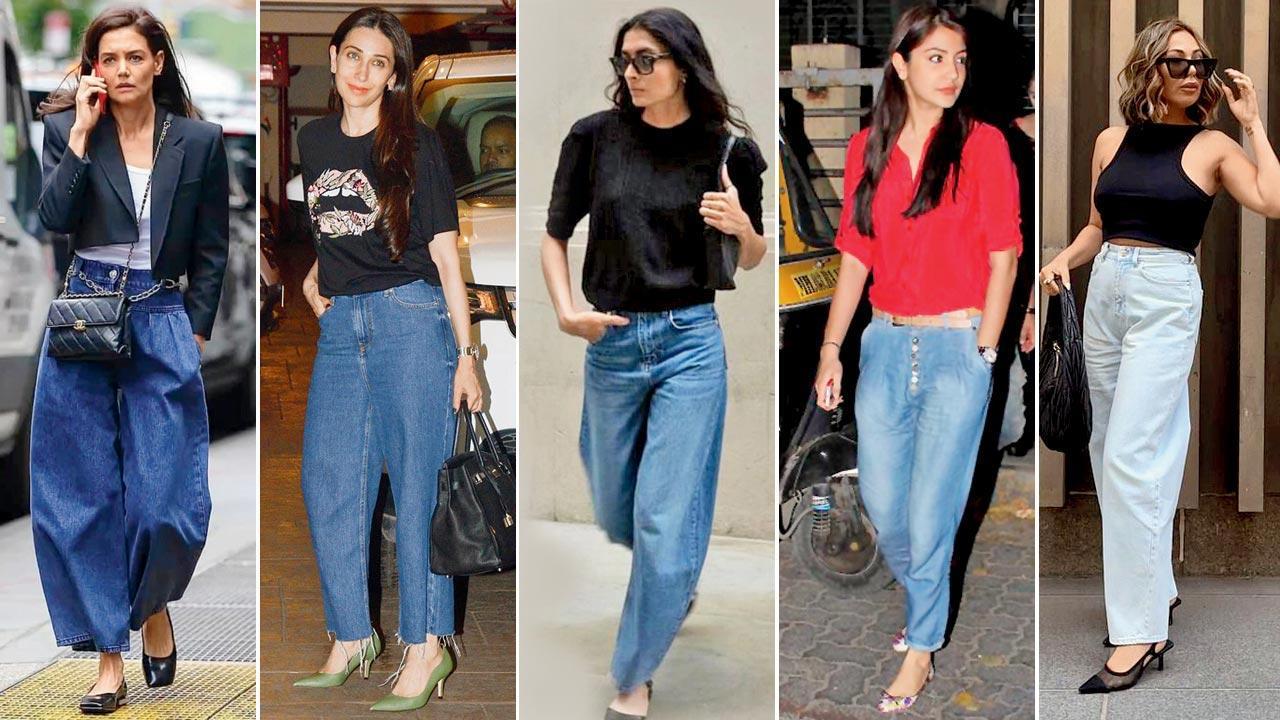 Barrel jeans are in style! Here's how you can ace the viral fashion trend