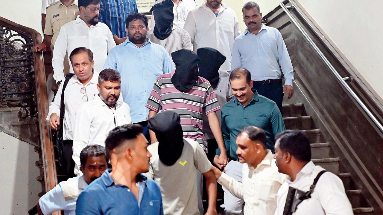 Accused produced in court on Monday. PIC/SAYYED SAMEER ABEDI   