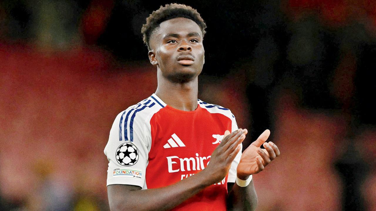 Arsenal skipper Bukayo Saka