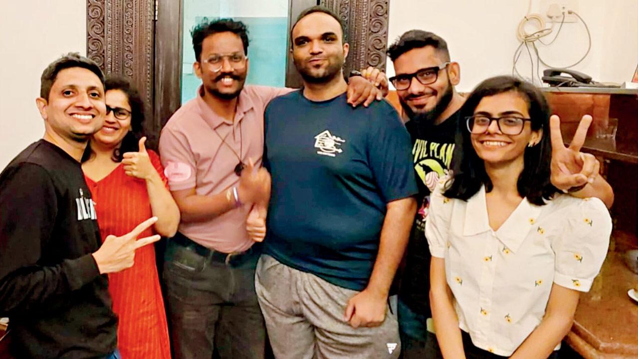 The team with co-founder Riya Thakkar (extreme right)