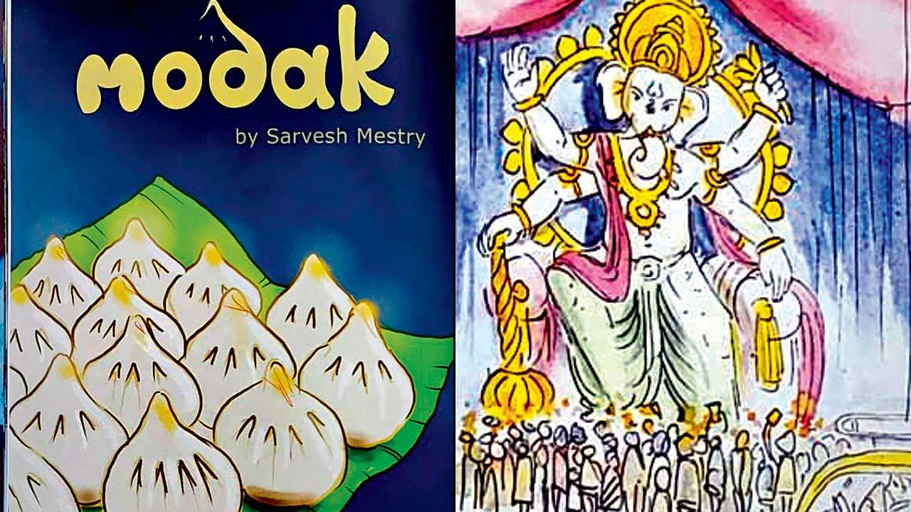 The story, Modak (left) sheds light on a boys’ love for the traditional sweet consumed during (right) Ganeshotsav in the city