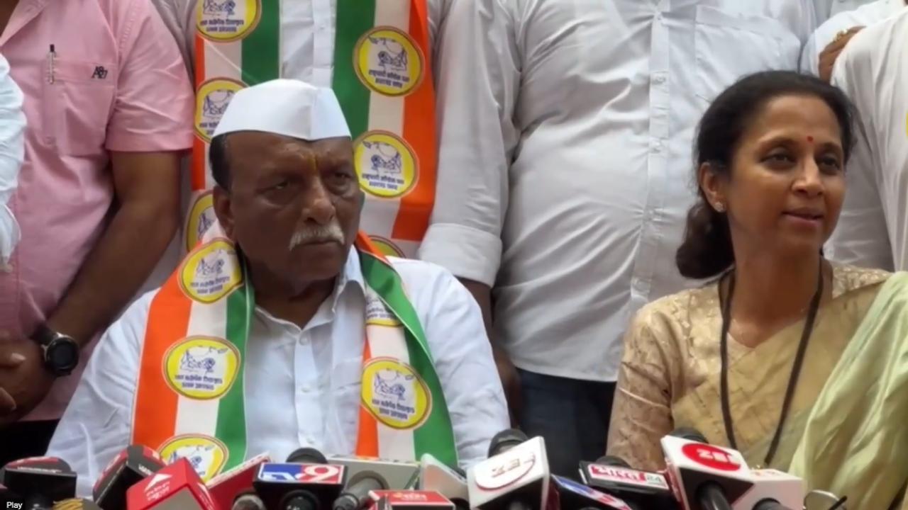BJP leader Laxman Dhobale joins Sharad Pawar's NCP ahead of Maharashtra Assembly election
