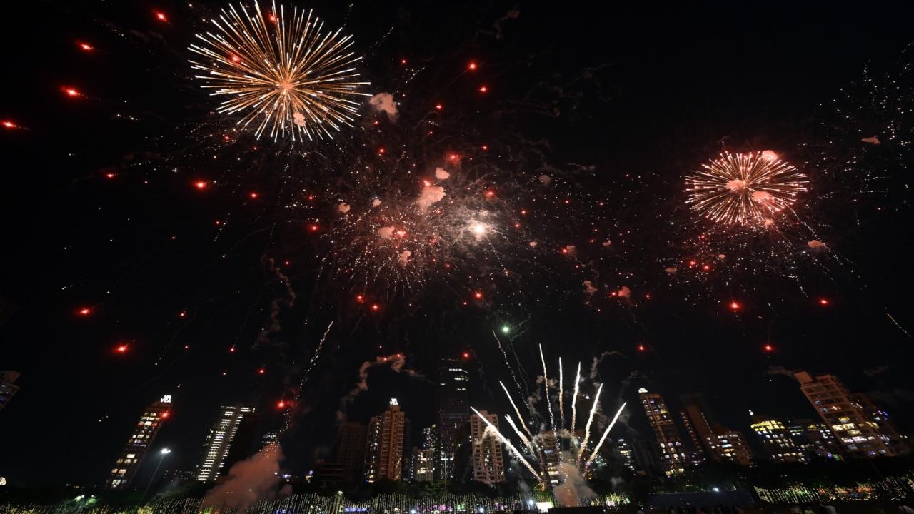 For the past few days, Mumbaikars have been witnessing a colourful array of fireworks at Shivaji Park