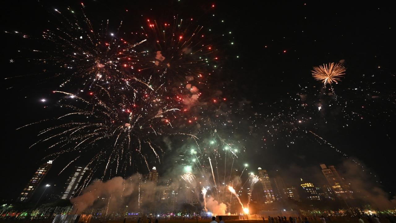 IN PHOTOS: Mumbai night sky comes alive with fireworks and lights