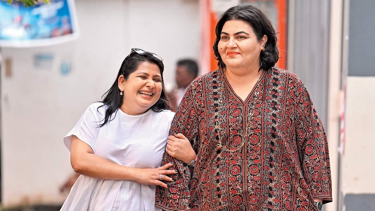 Deepika Prabhu (right) has worked through her anxiety and limited her alcohol intake with the help of her friend Radhika Dhawan. Pic/Atul Kamble