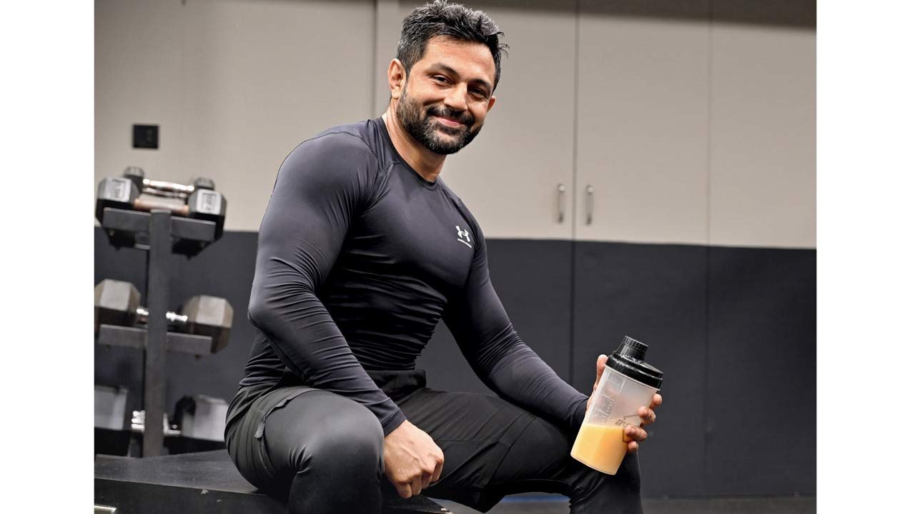 Pushkaraj Shirke gave up drinking over seven years ago when he shifted careers from advertising to fitness. Pic/Nimesh Dave