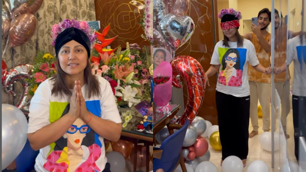 Watch! Hina Khan gets teary-eyed as she receives a beautiful birthday surprise: ‘Every single effort is noticed’