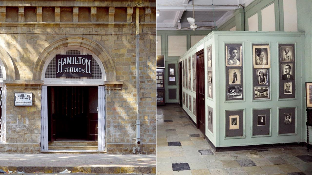Façade of the iconic Hamilton Studios; (right) the interiors