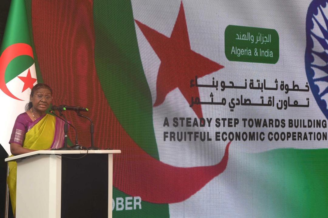 In Photos: President Droupadi Murmu addresses India-Algeria Economic Forum