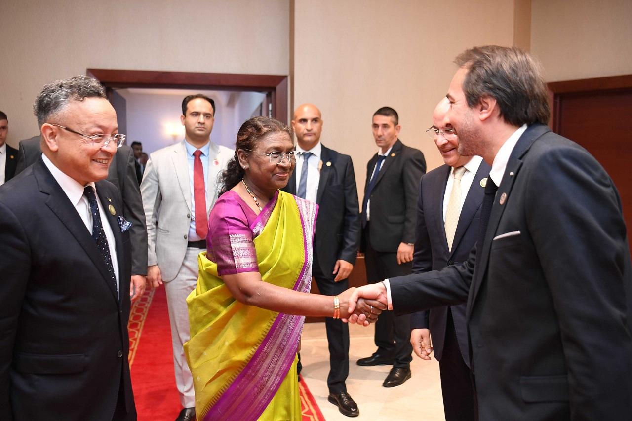 President Murmu highlighted the historical ties between India and Algeria, recalling their shared values. 