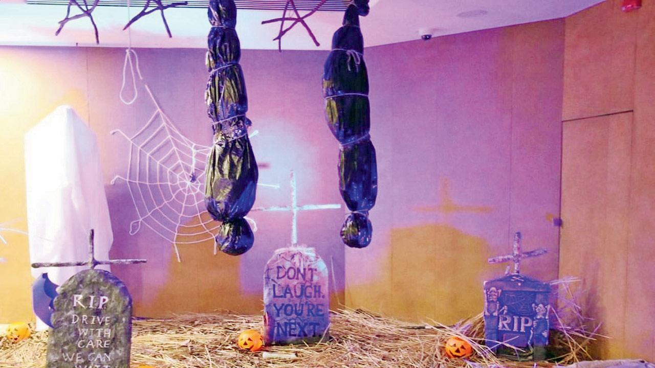 A glimpse of the specially created venue at ScareCon in 2019