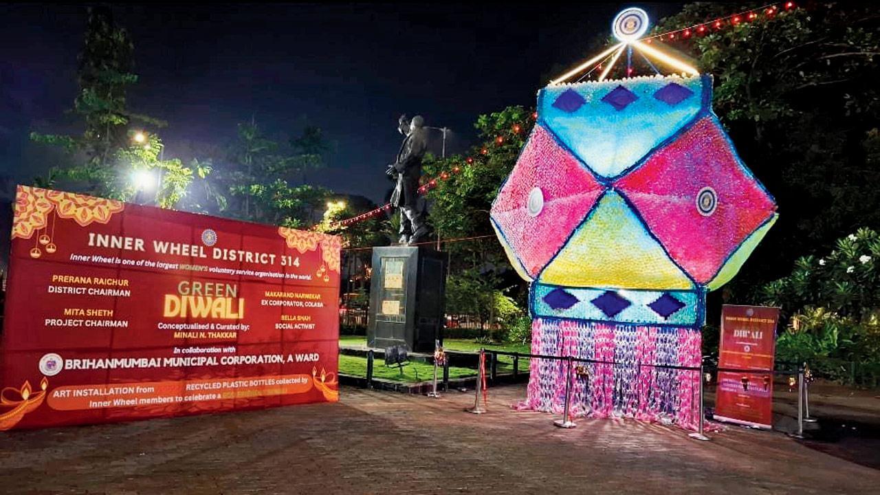 Diwali 2024: Giant lantern in SoBo garden promotes sustainable celebrations