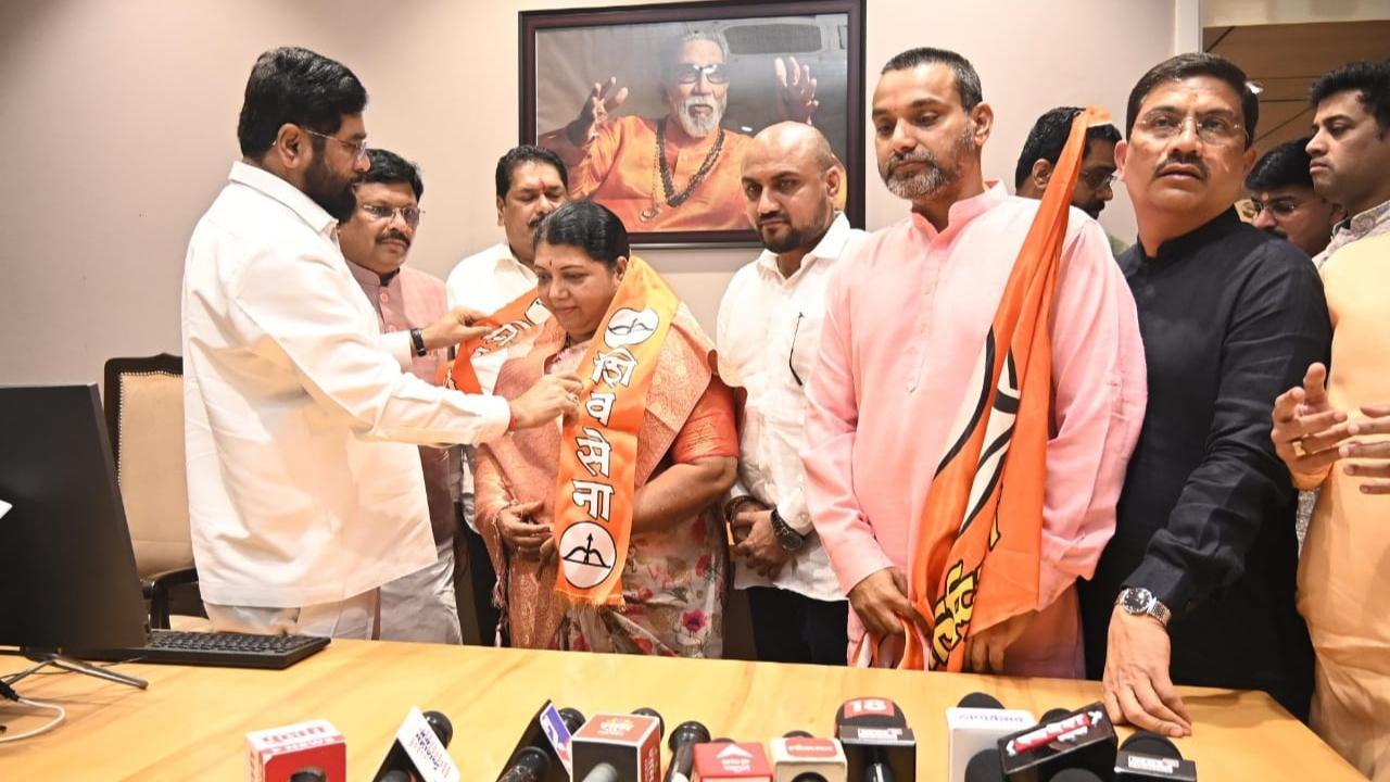 Maharashtra polls: Congress MLA Jayashri Jadhav joins CM Shinde-led Shiv Sena