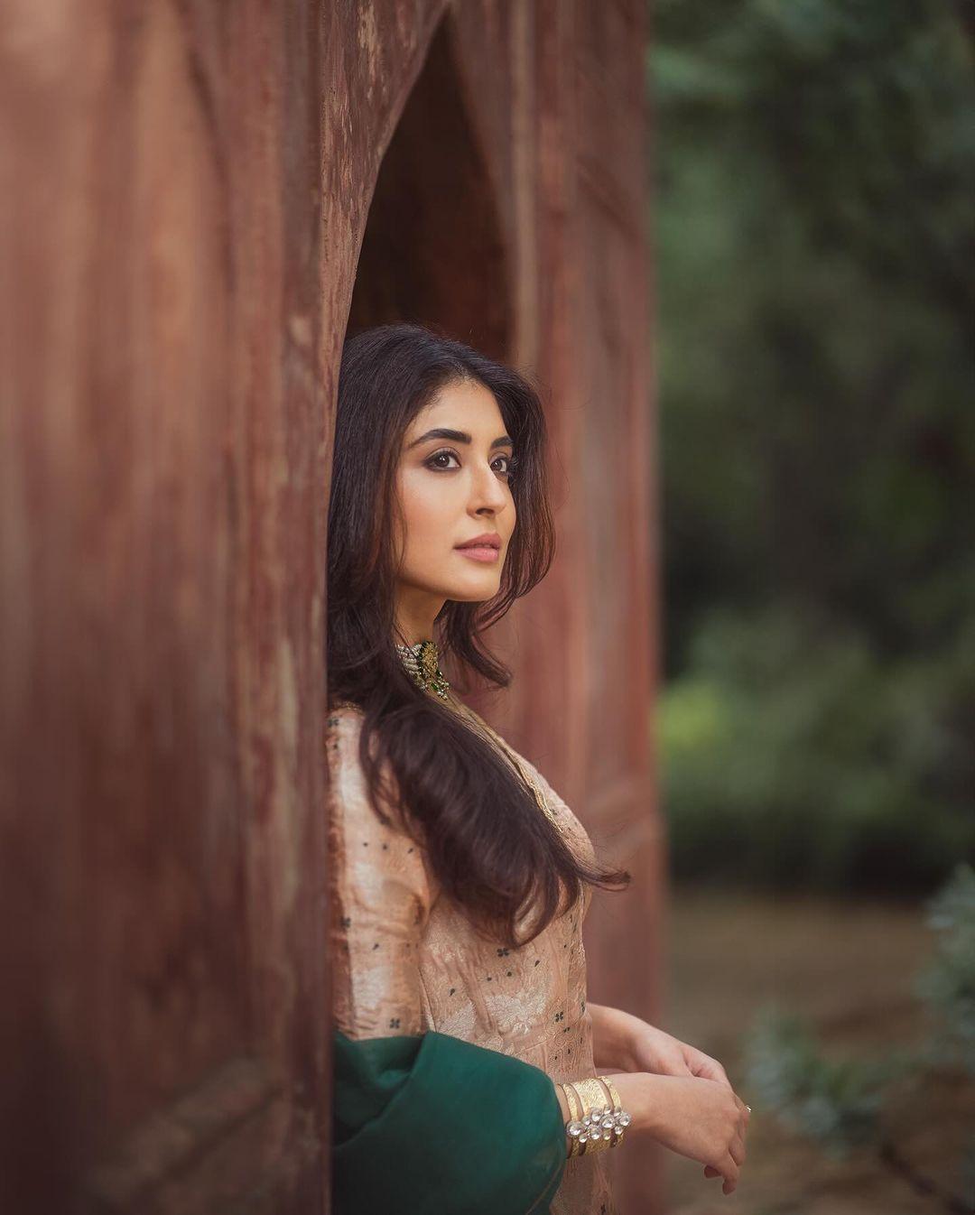Are you more of a suit person who can't handle a saree? We’ve got you covered with this brown sharara suit paired with a contrasting dupatta
