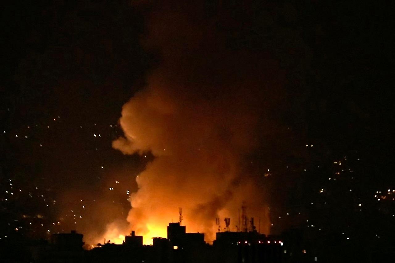 Israel's military confirmed a Hezbollah attack on the northern city of Haifa, though it was not immediately clear whether shrapnel from 