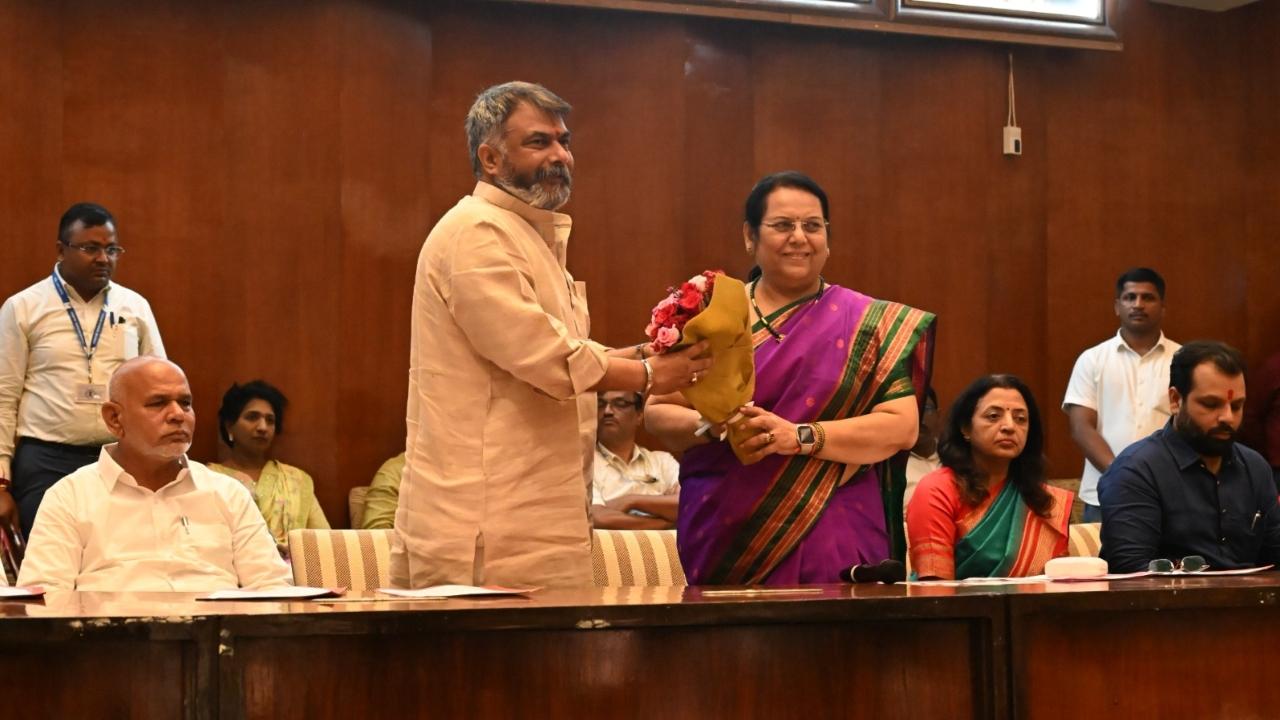 Wagh is the state president of the saffron party's women's wing, and Vikrant Patil is the state general secretary