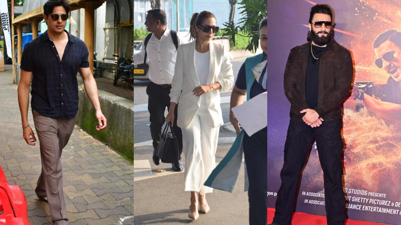 Spotted in the city: Ranveer Singh, Malaika Arora, Sidharth Malhotra and others