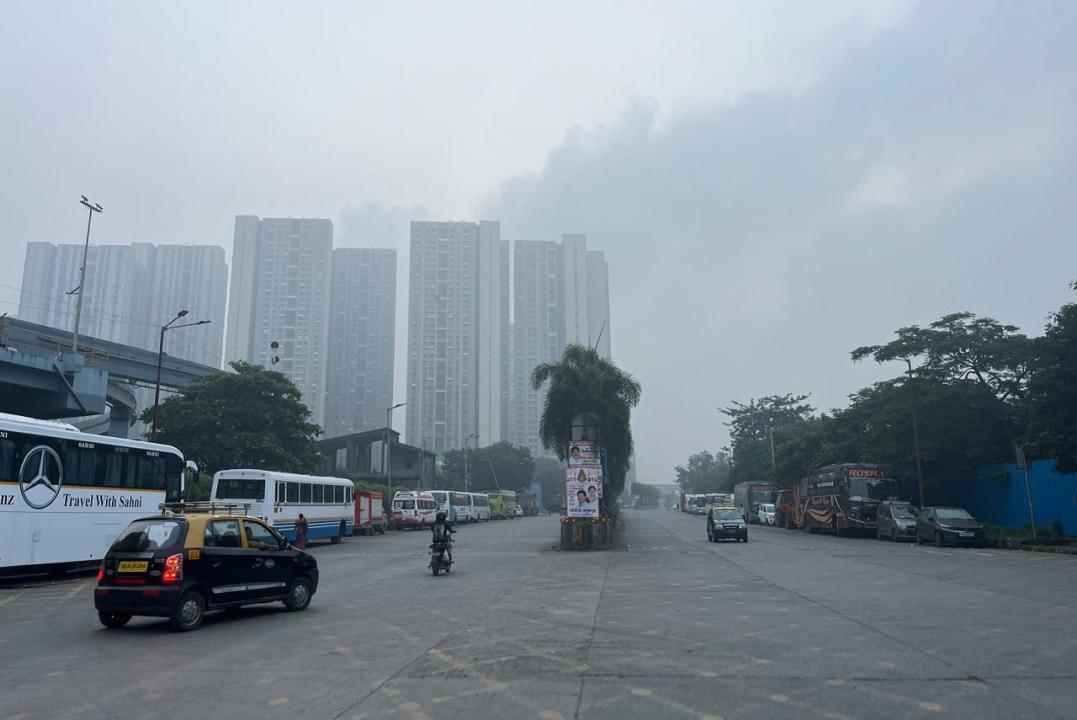Mumbai weather update: Hazy skies over city, AQI at 93
