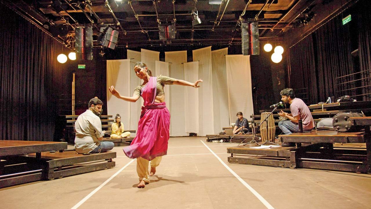 Mythili Prakash in a moment from a rehearsal