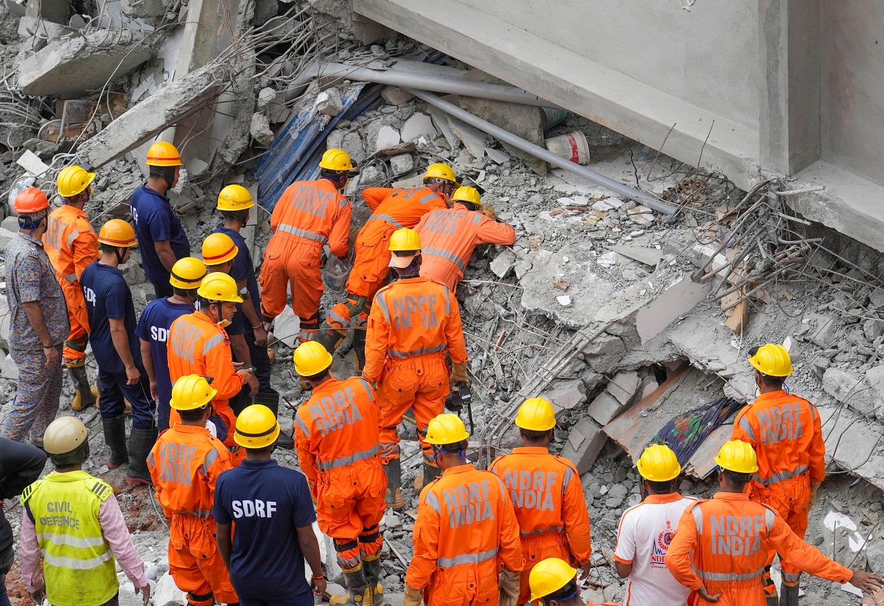 Teams from the fire and emergency department, National Disaster Response Force and State Disaster Response Force have been pressed into rescue operations since the incident occurred on Tuesday, they said