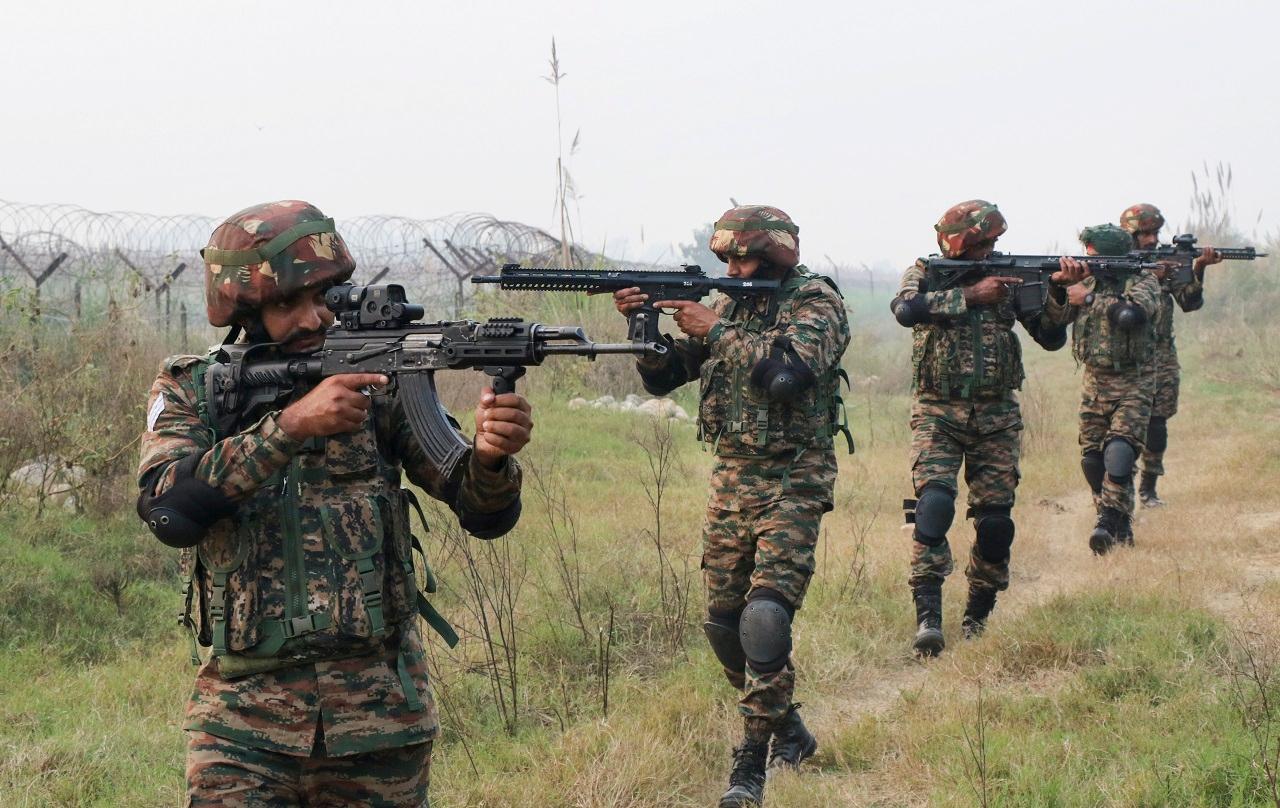 <p>They said the encounter has ended but the operation is on to retrieve the bodies of the slain terrorists who are believed to have infiltrated from across the border on Sunday night before appearing outside a temple and targeting the army convoy</p>