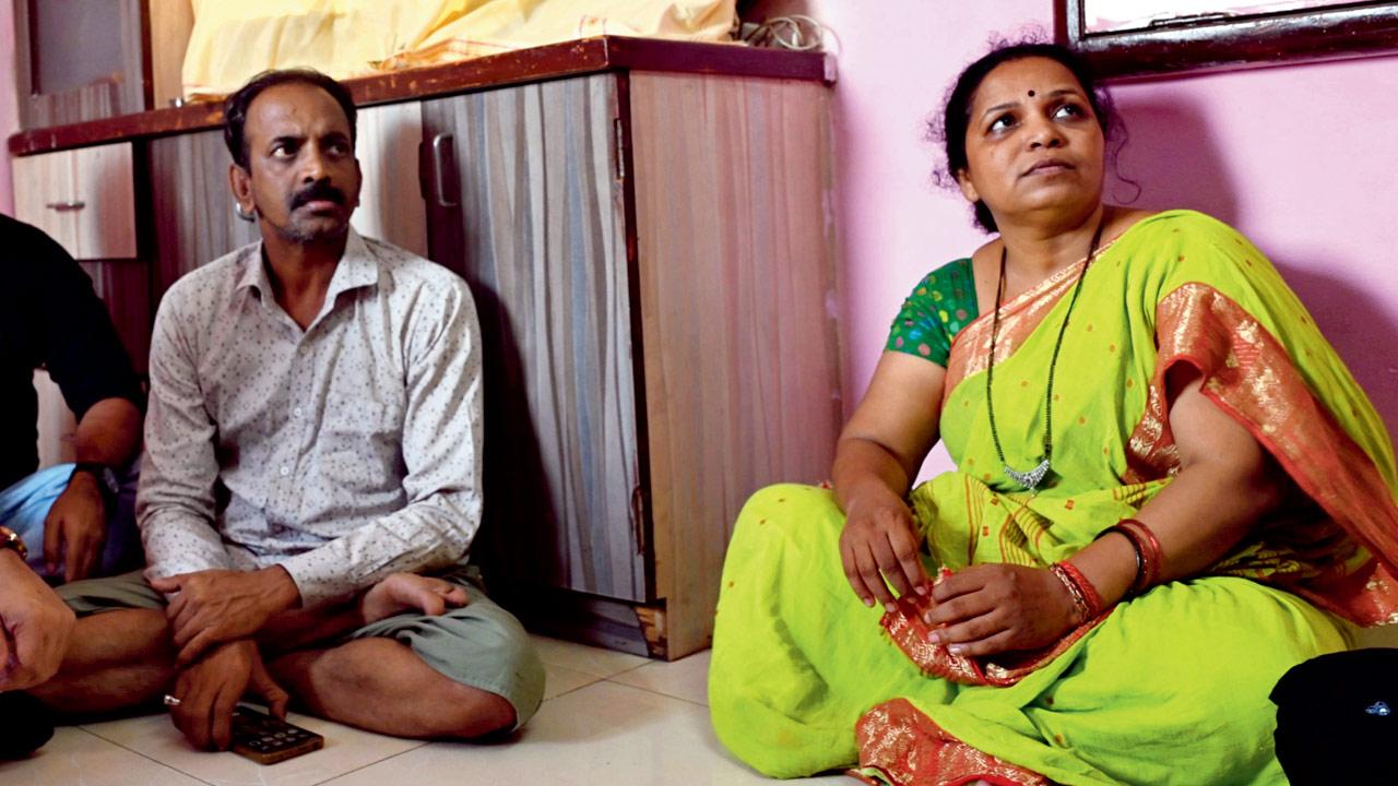 Parents of Akash Maeen who was killed in road rage. PIC/NIMESH DAVE