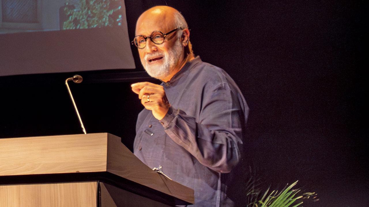 Rahul Mehrotra at the launch of Bombay Deco at NCPA on October 14 2024. PIC COURTESY/ PICTOR PUBLISHING