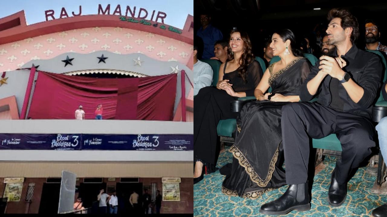 'Bhool Bhulaiyaa 3' trailer was unveiled at the iconic Raj Mandir Cinema