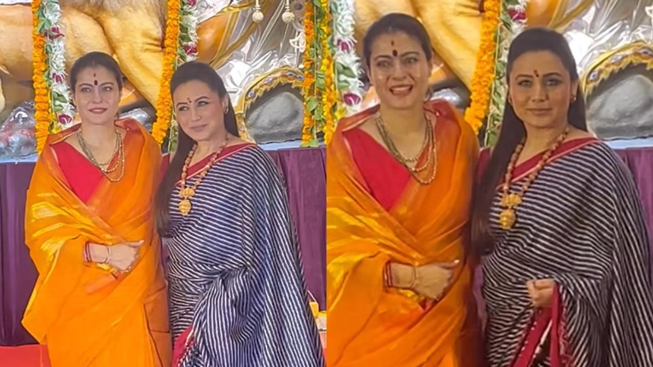 ‘Kuch Kuch Hota Hai’ reunion! Kajol and Rani Mukerji together at Durga Puja pandal - watch video