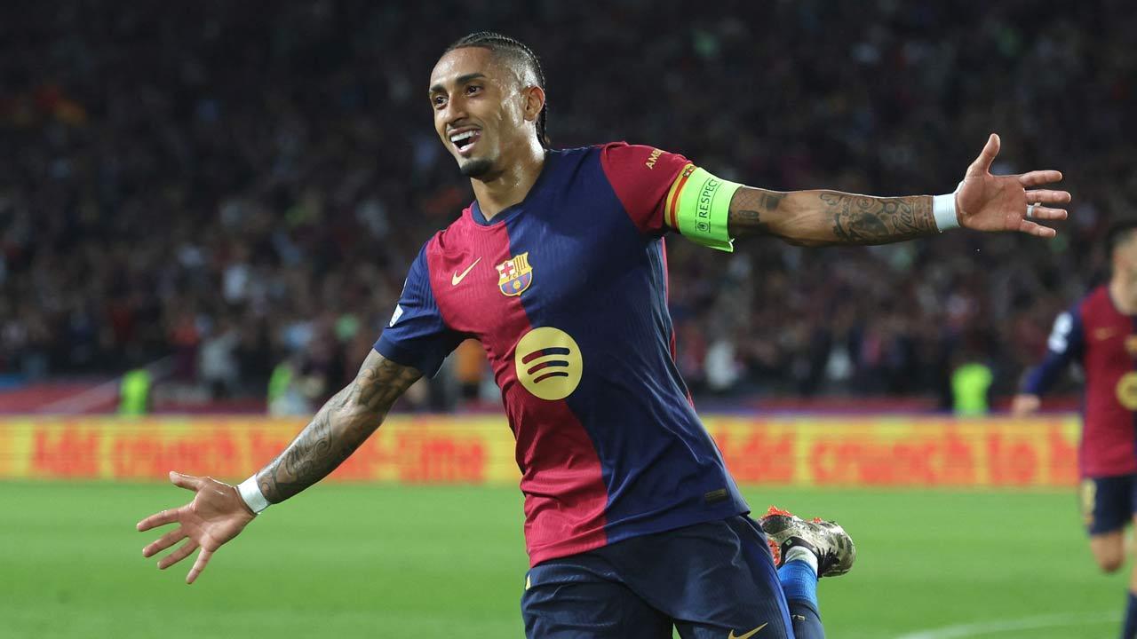 Raphinha hat-trick helps Barca thrash Bayern in Champions League