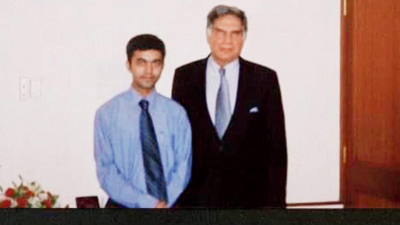 Naresh Nayak with Ratan Tata in 2006