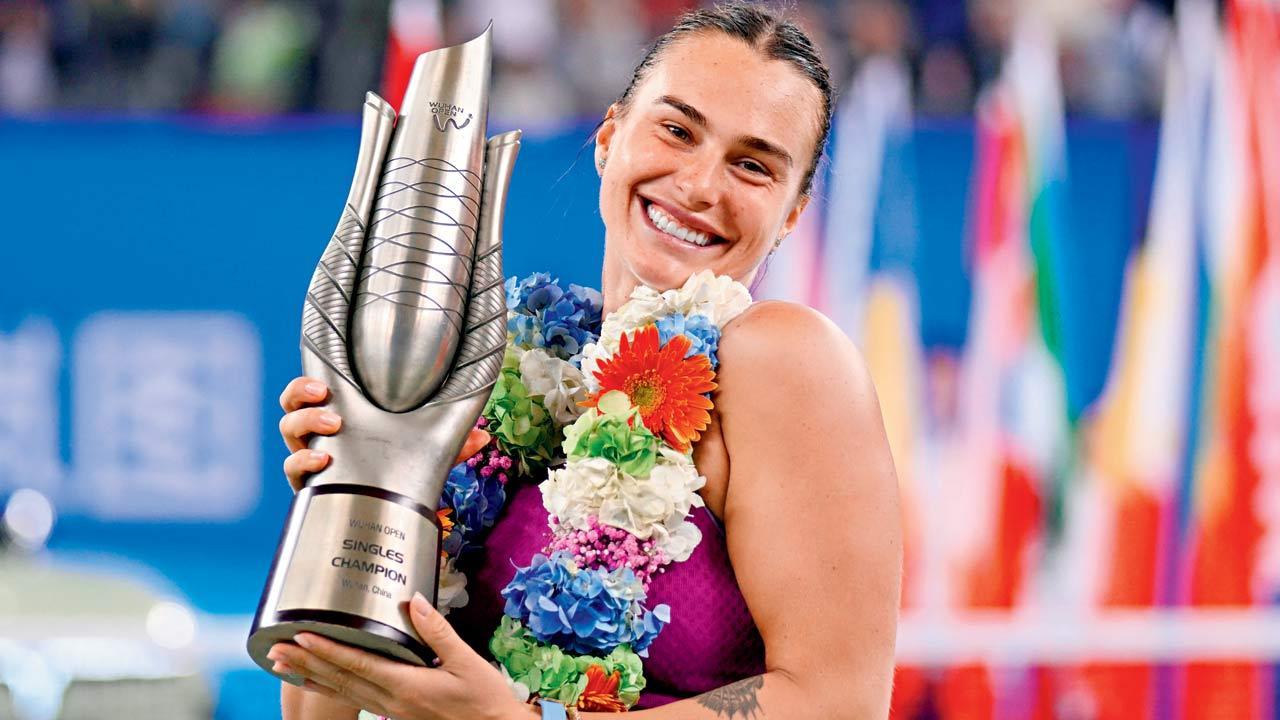Sabalenka clinches third Wuhan Open title