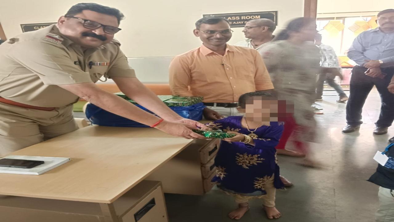 Mumbai cop celebrates Diwali 2024 with divyang students of Goregaon school   