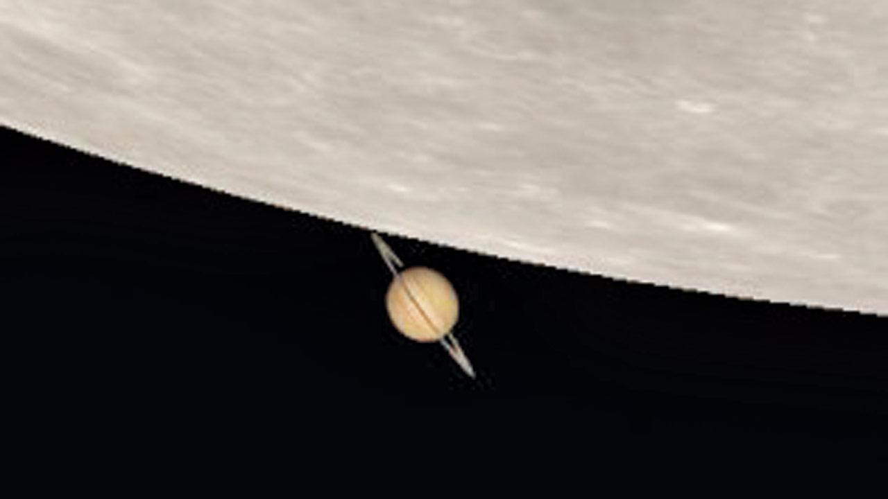  A view of Saturn during the occultation. Pic Courtesy/Skytonight