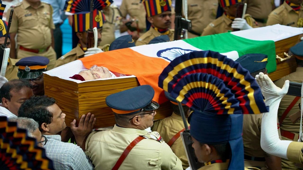After the funeral, there will be three more days of rituals which will be conducted at the late industrialist's bungalow in Colaba, south Mumbai, the priest said 