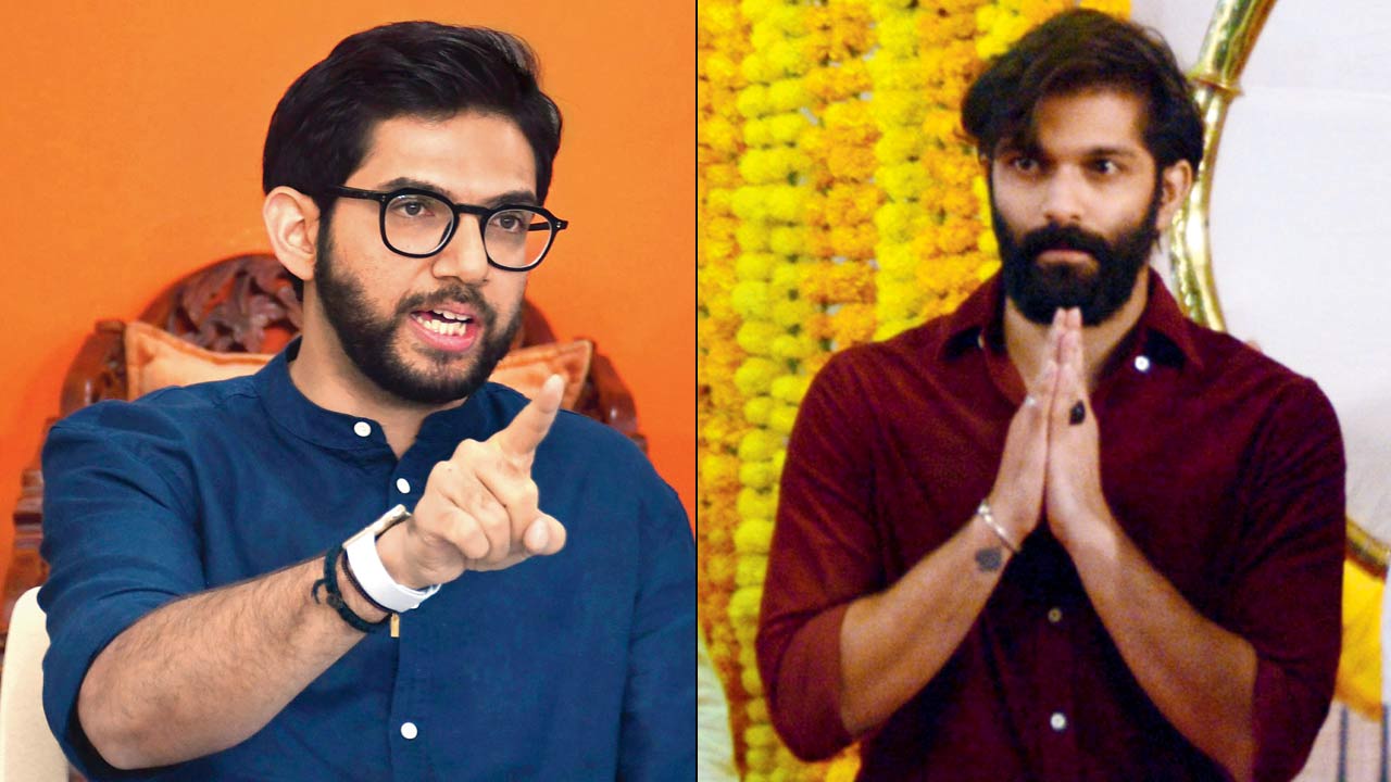Aaditya Thackeray. File pic/Ashish Raje (right) Amit Thackeray. File pic/Satej Shinde